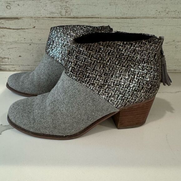 TOMS sparkle top booties - Picture 2 of 5